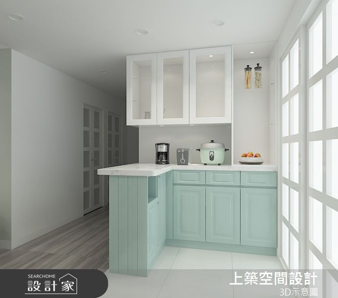 25坪老屋(16~30年)＿美式風吧檯案例圖片＿上築空間設計＿上築_33之5