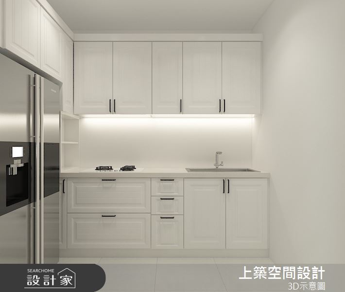 25坪老屋(16~30年)＿美式風廚房案例圖片＿上築空間設計＿上築_33之7