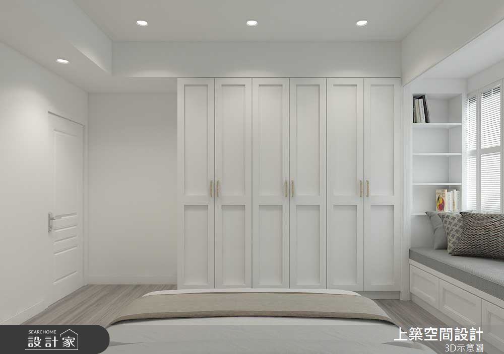 25坪老屋(16~30年)＿美式風臥室案例圖片＿上築空間設計＿上築_33之12