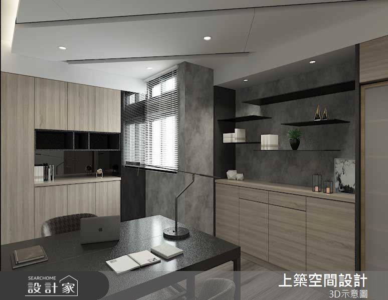 50坪老屋(16~30年)＿現代風書房案例圖片＿上築空間設計＿上築_34之21