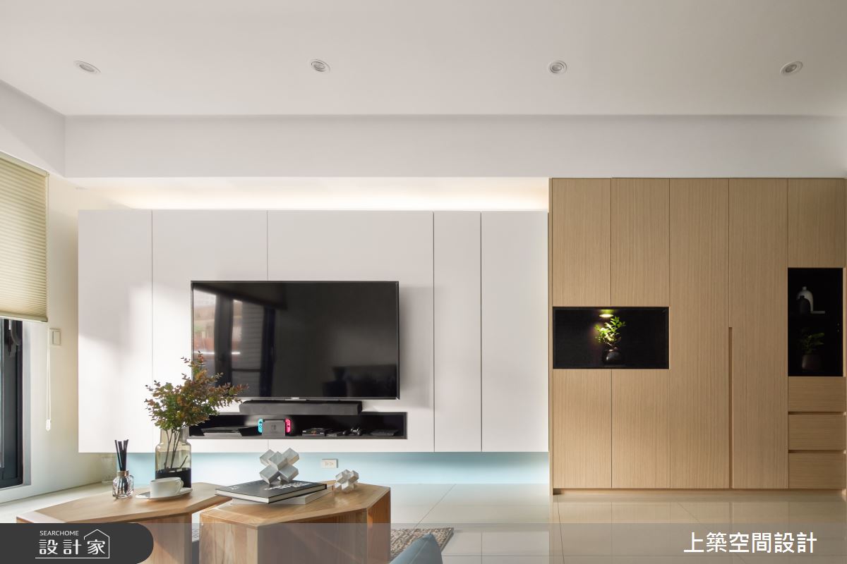 28坪新成屋(5年以下)＿北歐風客廳案例圖片＿上築空間設計＿上築_35之8