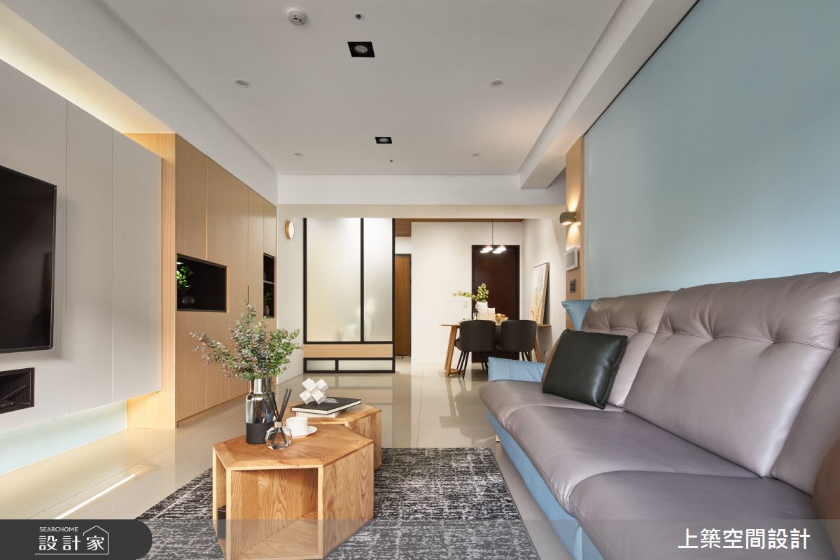 28坪新成屋(5年以下)＿北歐風客廳案例圖片＿上築空間設計＿上築_35之11