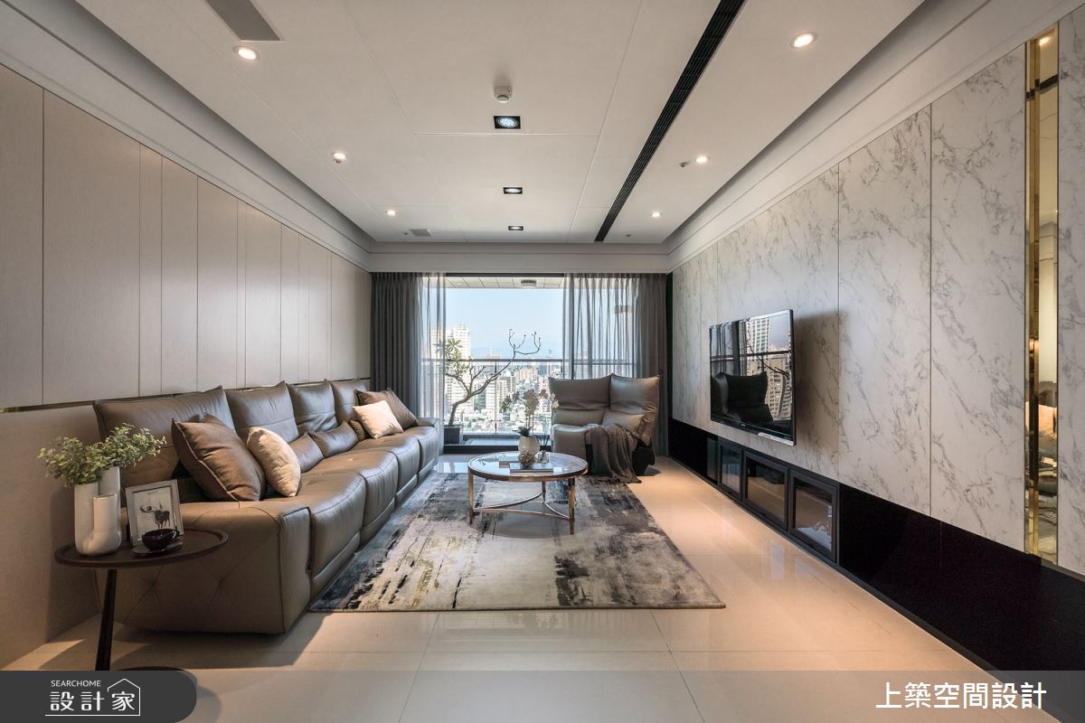 40坪新成屋(5年以下)＿現代風客廳案例圖片＿上築空間設計＿上築_37之6