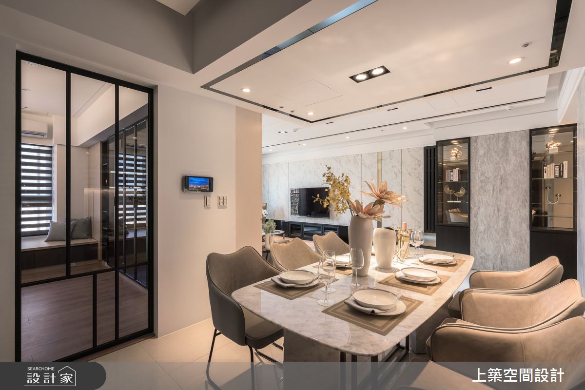 40坪新成屋(5年以下)＿現代風餐廳案例圖片＿上築空間設計＿上築_37之9