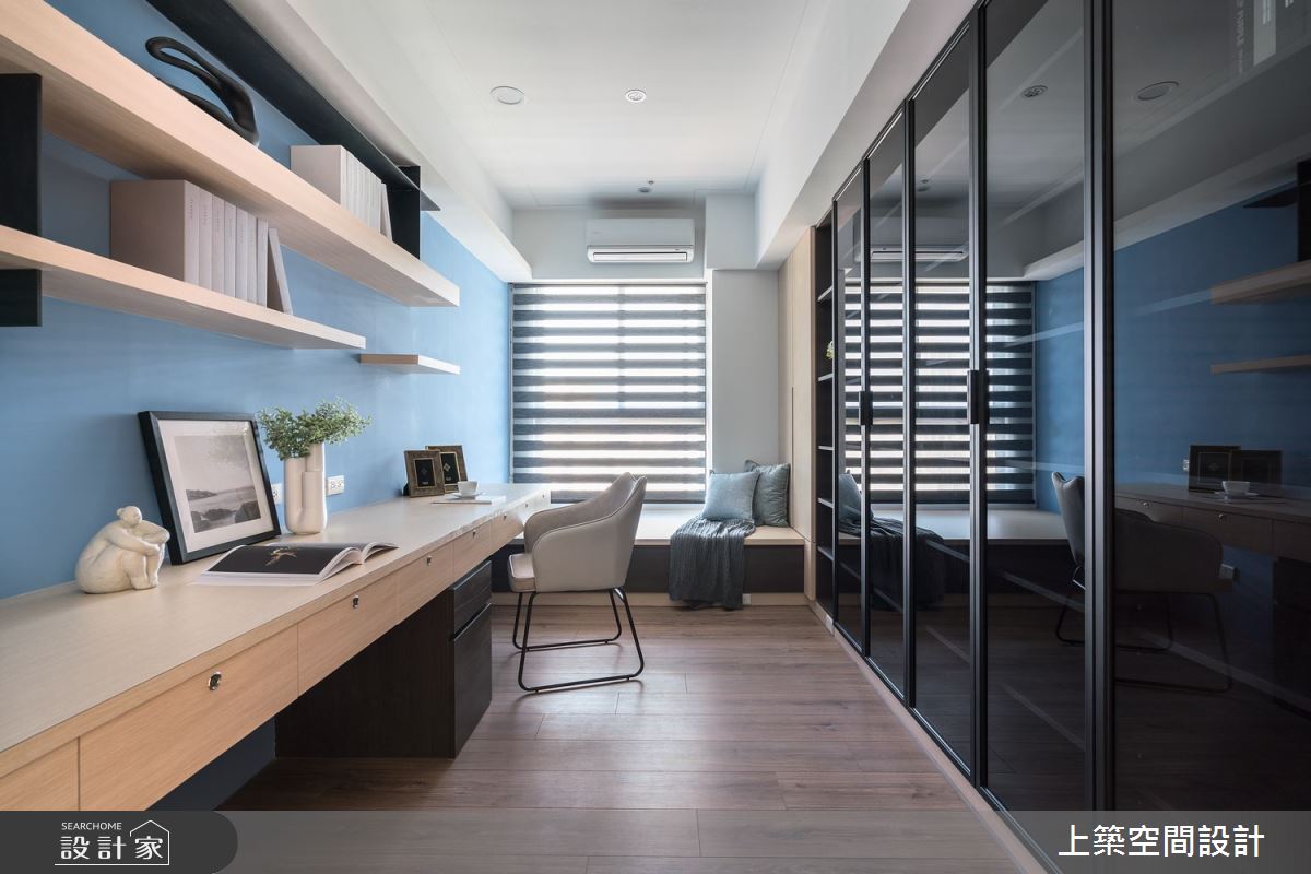 40坪新成屋(5年以下)＿現代風書房臥榻案例圖片＿上築空間設計＿上築_37之3601