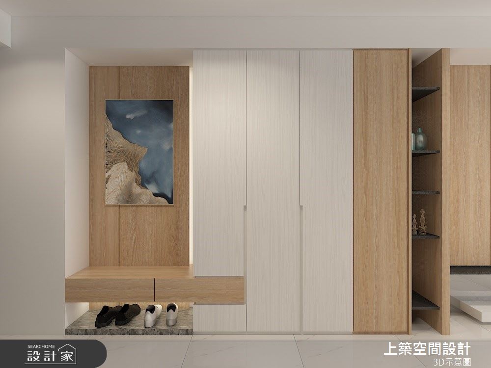30坪預售屋＿混搭風玄關案例圖片＿上築空間設計＿上築_38之1