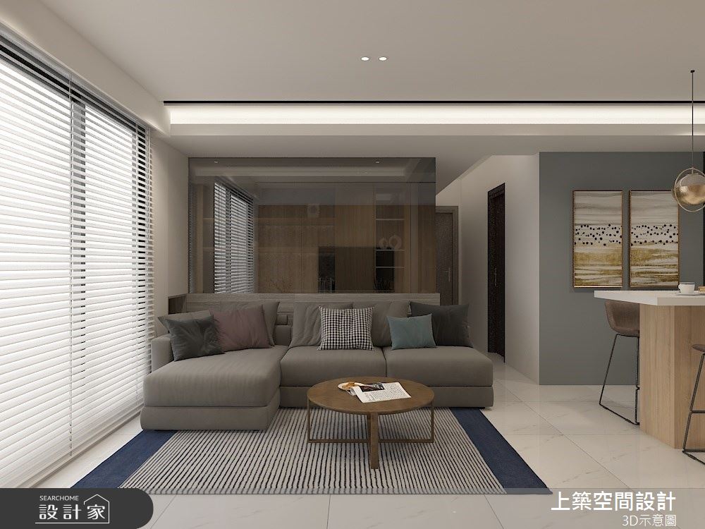 30坪預售屋＿混搭風客廳案例圖片＿上築空間設計＿上築_38之6