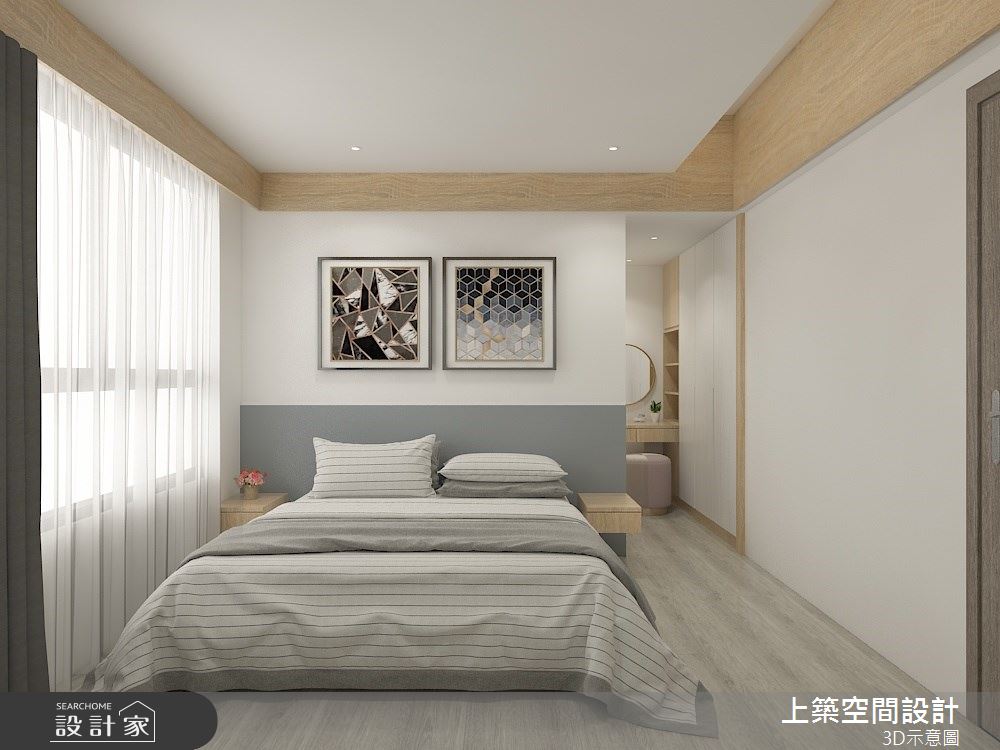30坪預售屋＿混搭風臥室案例圖片＿上築空間設計＿上築_38之12