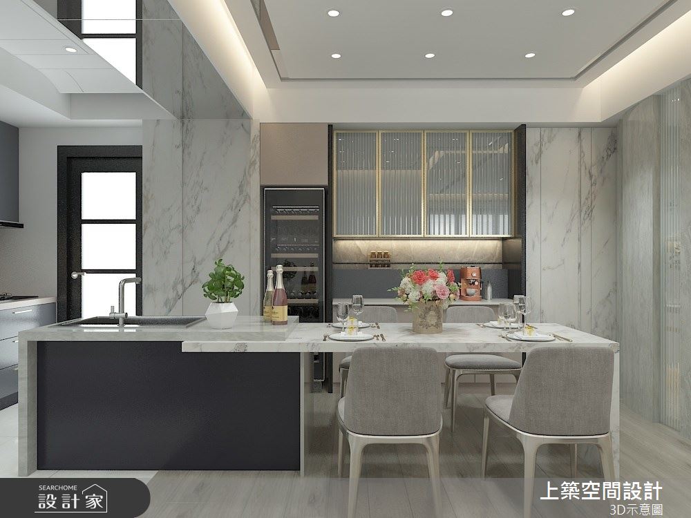 25坪新成屋(5年以下)＿現代風餐廳案例圖片＿上築空間設計＿上築_39之5