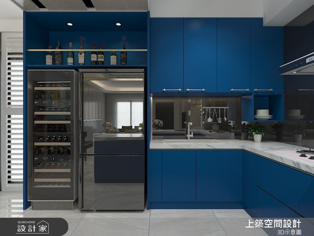 80坪新成屋(5年以下)＿現代風廚房案例圖片＿上築空間設計＿上築_40之7