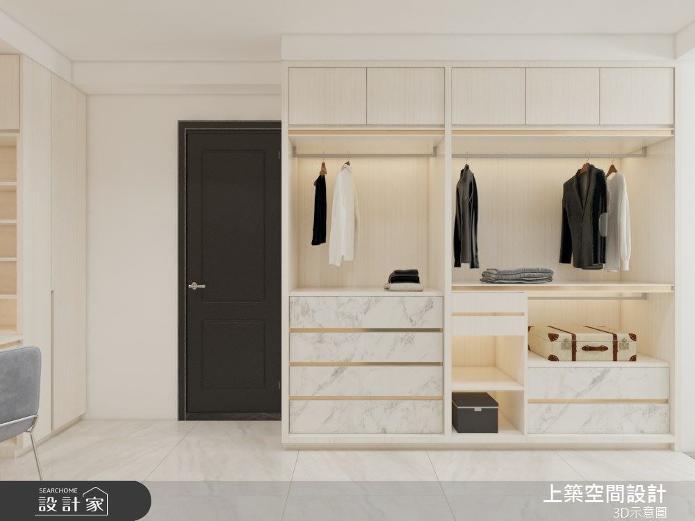 80坪新成屋(5年以下)＿現代風更衣間案例圖片＿上築空間設計＿上築_40之14