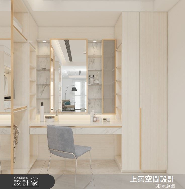 80坪新成屋(5年以下)＿現代風更衣間案例圖片＿上築空間設計＿上築_40之15