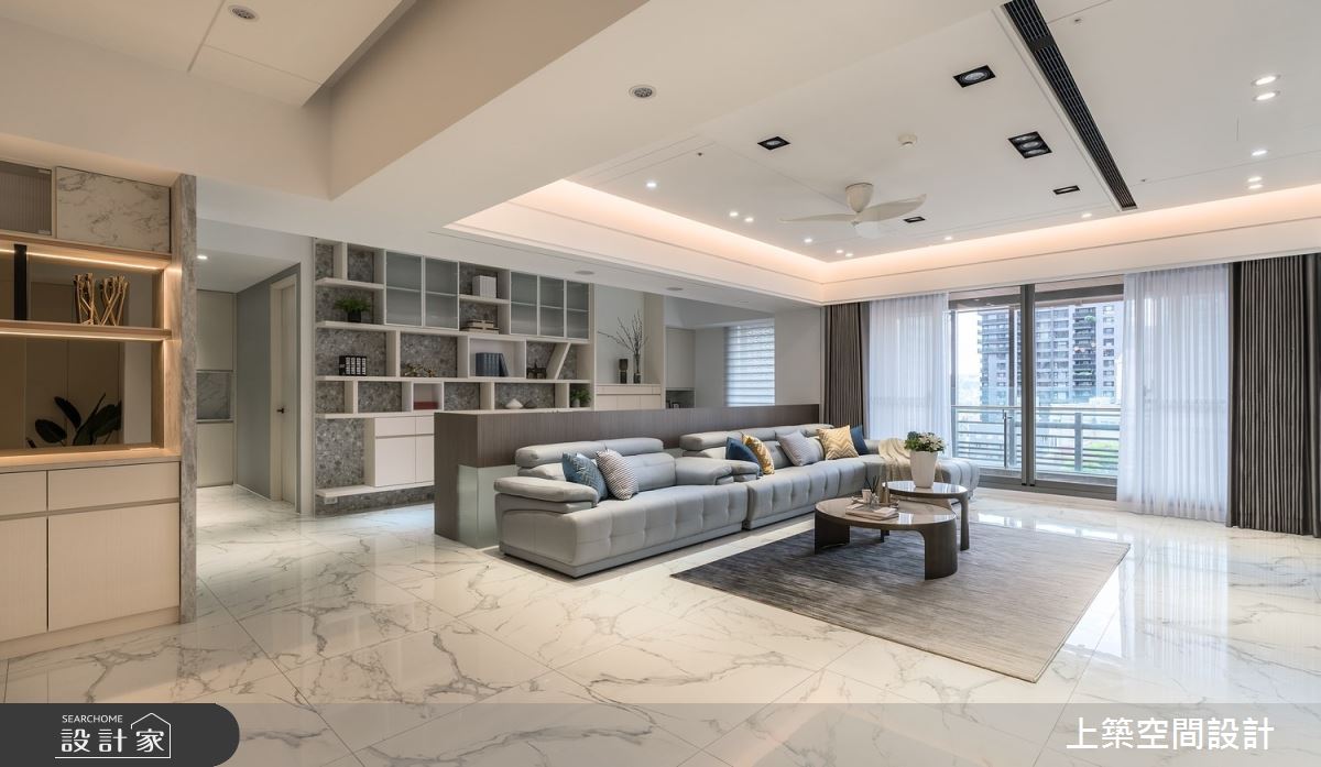 60坪新成屋(5年以下)＿現代風客廳案例圖片＿上築空間設計＿上築_41之4
