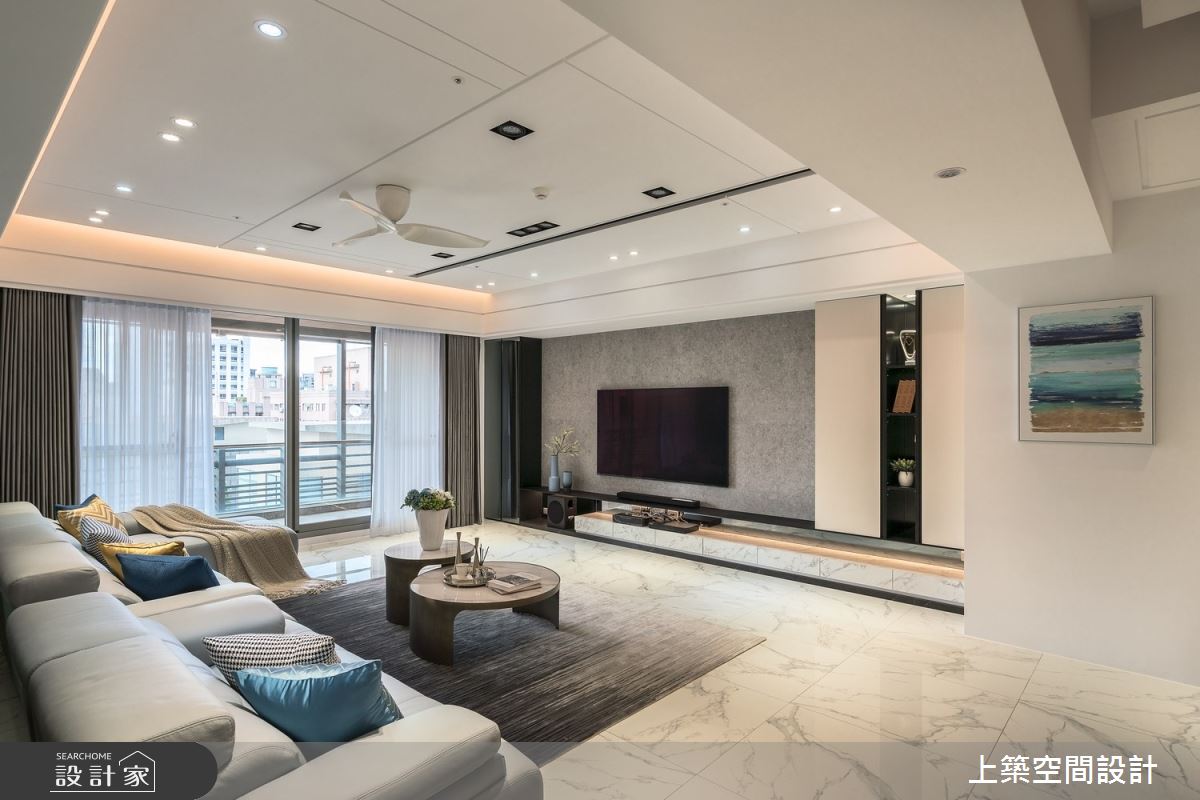 60坪新成屋(5年以下)＿現代風客廳案例圖片＿上築空間設計＿上築_41之5