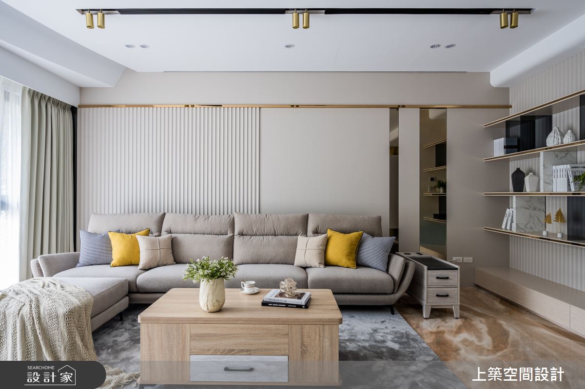 80坪新成屋(5年以下)＿北歐風客廳案例圖片＿上築空間設計＿上築_44之10