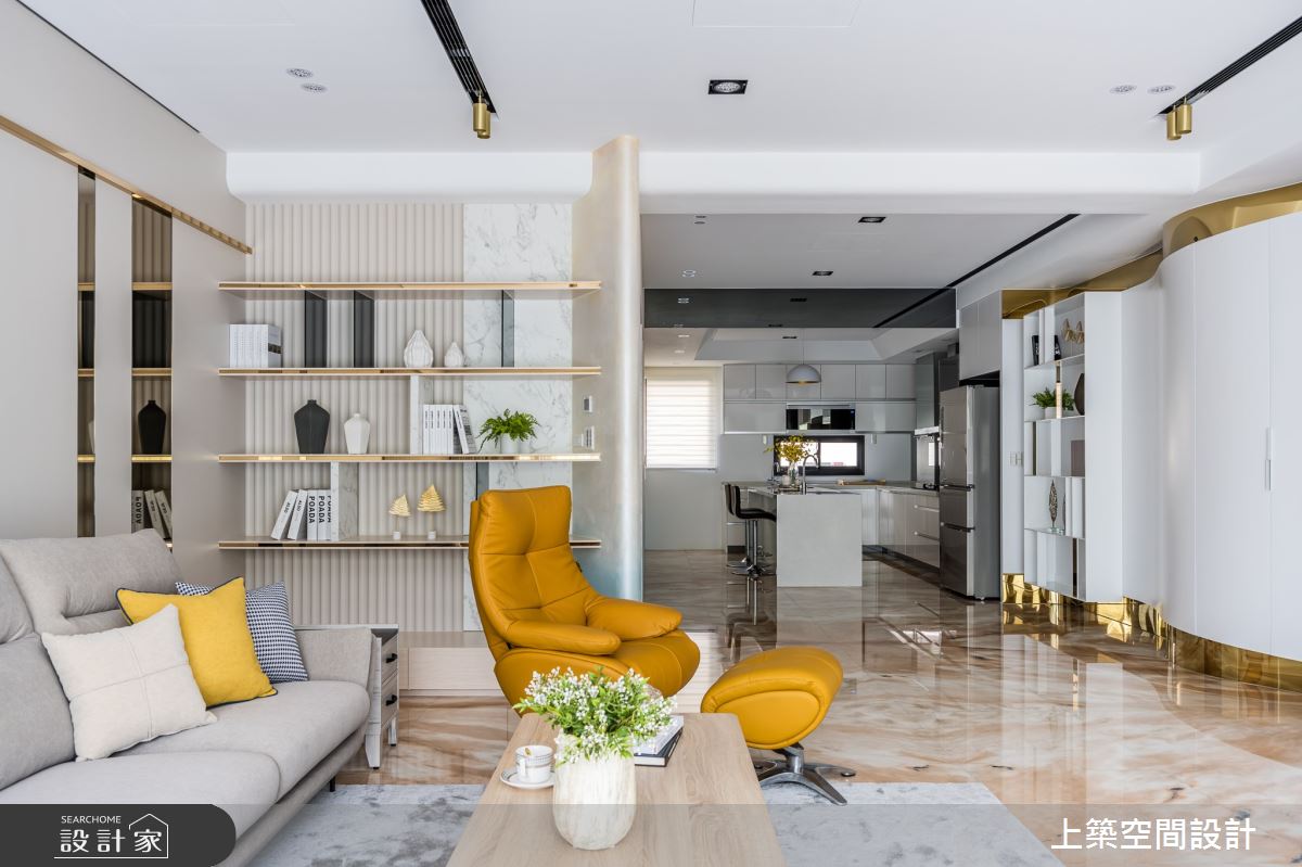 80坪新成屋(5年以下)＿北歐風客廳案例圖片＿上築空間設計＿上築_44之9