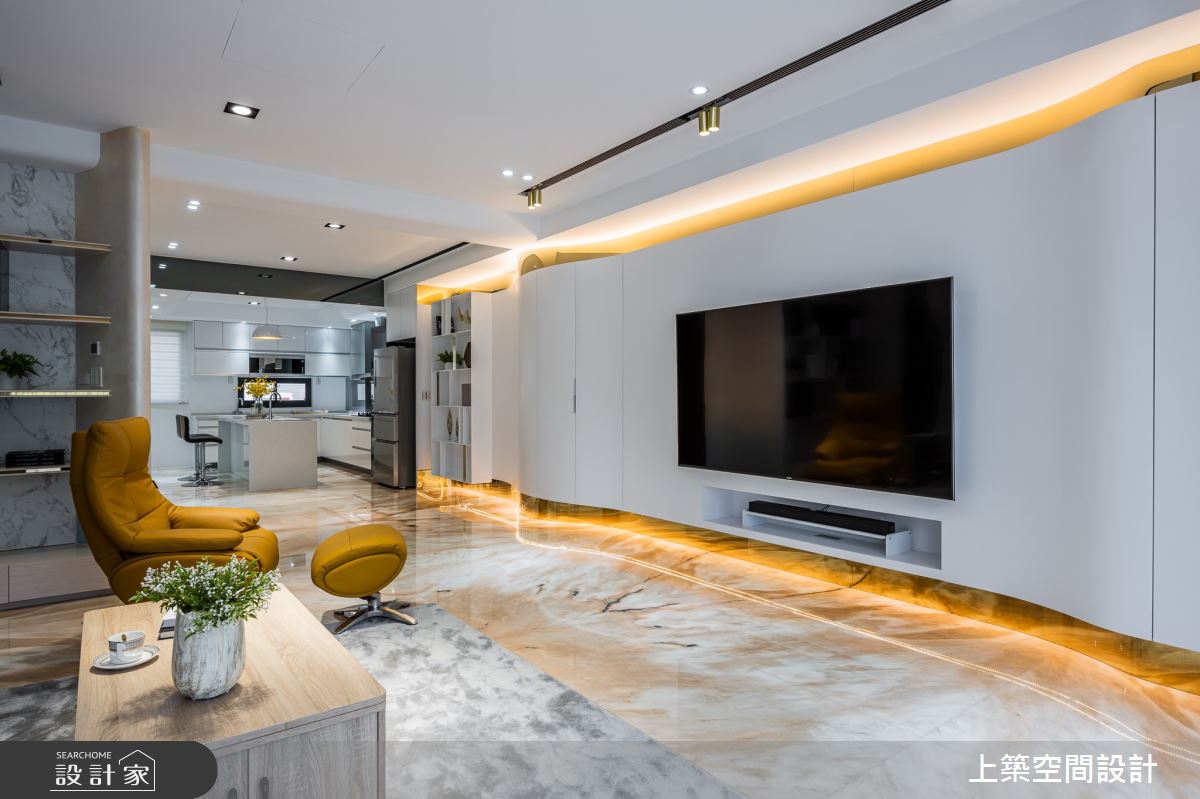 80坪新成屋(5年以下)＿北歐風客廳案例圖片＿上築空間設計＿上築_44之8