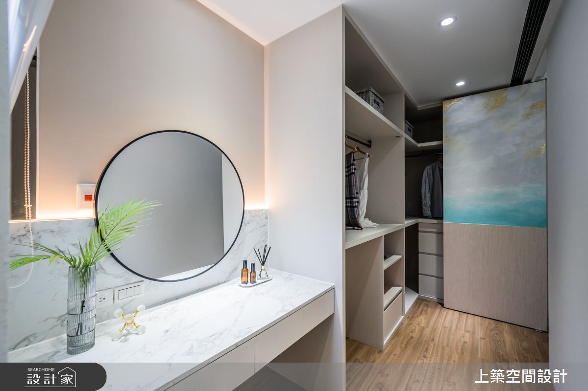80坪新成屋(5年以下)＿北歐風更衣間案例圖片＿上築空間設計＿上築_44之21