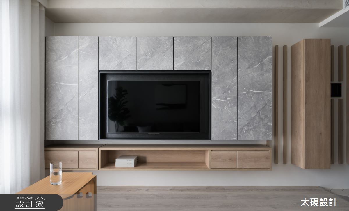 23坪新成屋(5年以下)＿簡約風客廳案例圖片＿太硯室內裝修有限公司＿太硯_言真拾壹。簡之7