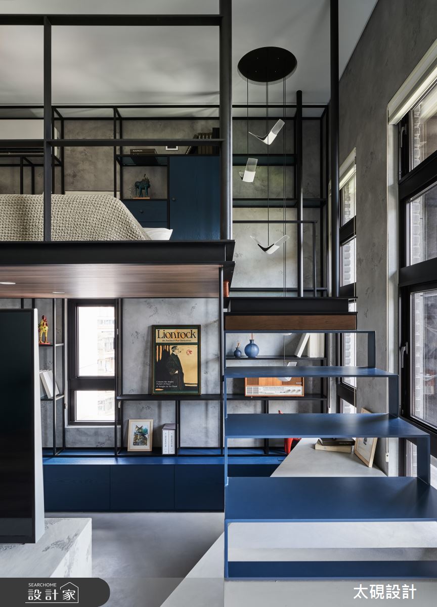 13坪新成屋(5年以下)＿現代風臥室樓梯工作區案例圖片＿太硯室內裝修有限公司＿太硯_山與澗之13