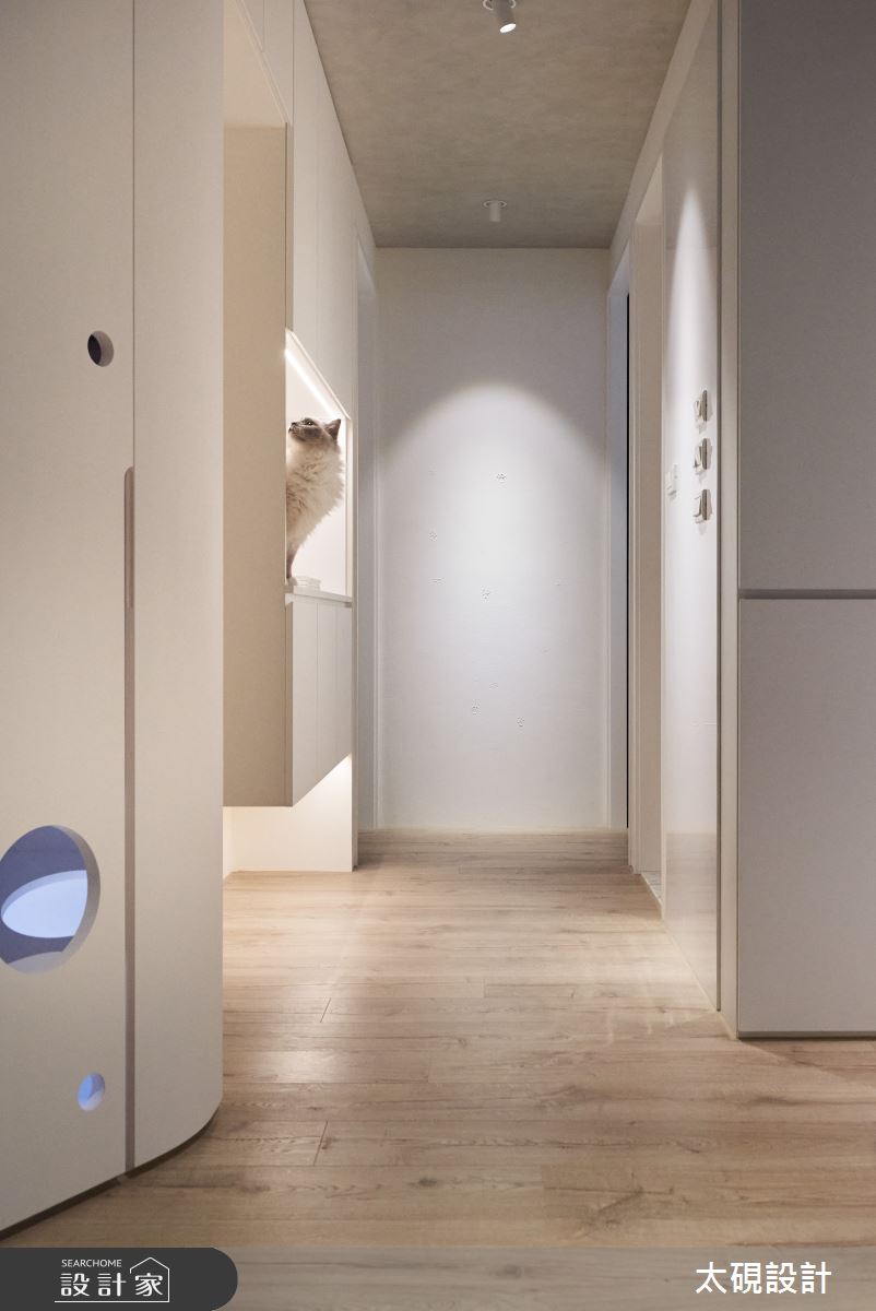 24坪新成屋(5年以下)＿現代風走廊案例圖片＿太硯室內裝修有限公司＿太硯_貓貓貓貓宅之19