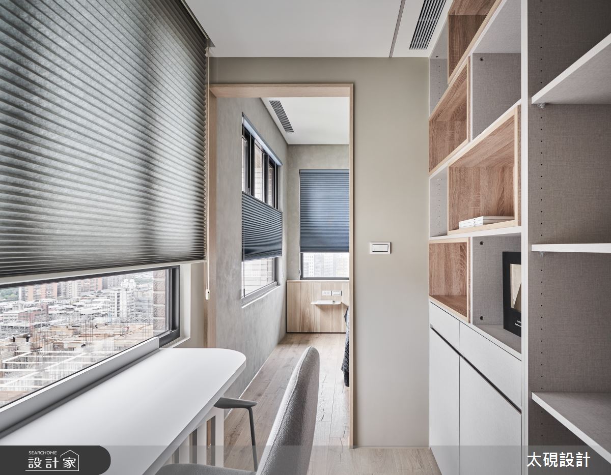 24坪新成屋(5年以下)＿現代風書房工作區案例圖片＿太硯室內裝修有限公司＿太硯_貓貓貓貓宅之24