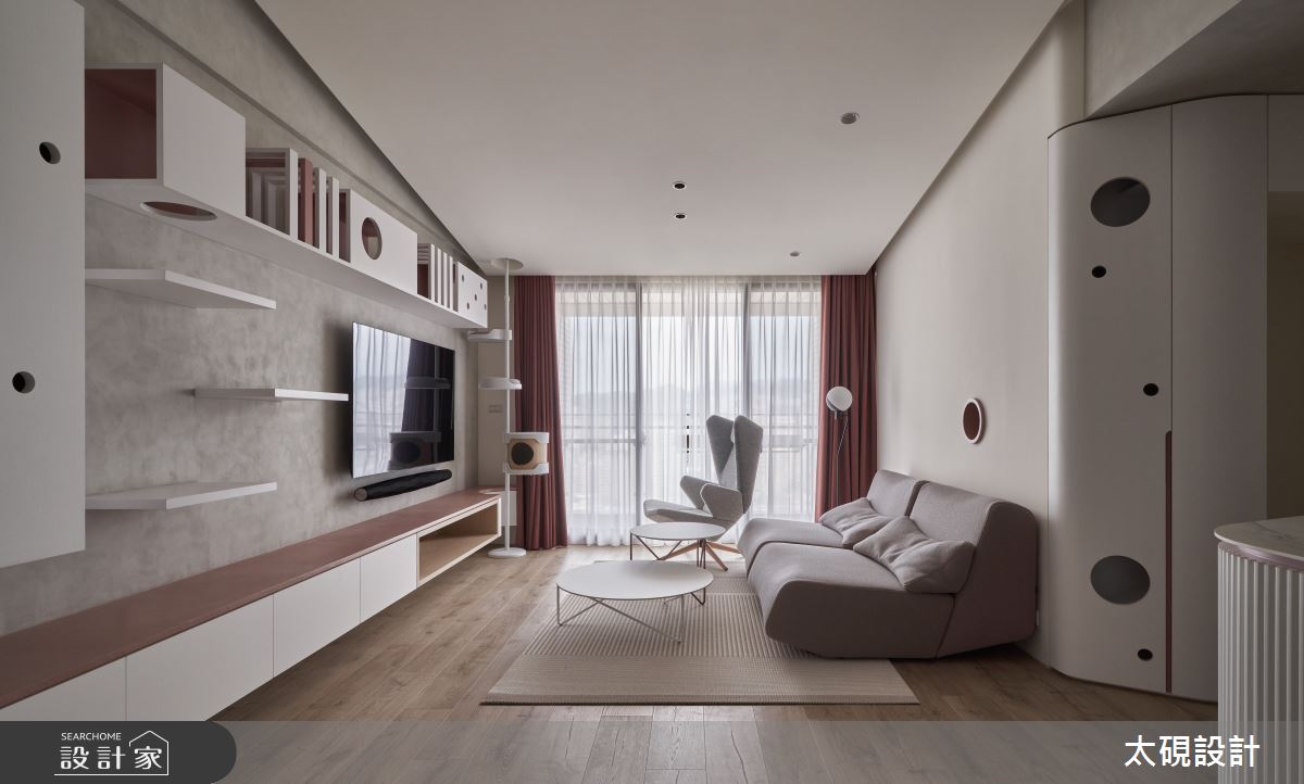 24坪新成屋(5年以下)＿現代風客廳案例圖片＿太硯室內裝修有限公司＿太硯_貓貓貓貓宅之6