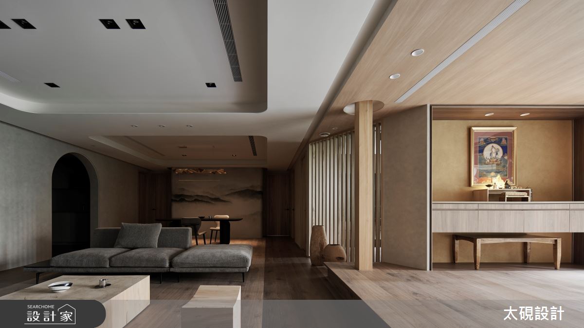 57坪中古屋(5~15年)＿日式無印風客廳餐廳佛堂案例圖片＿太硯室內裝修有限公司＿太硯_新奢心奢之12