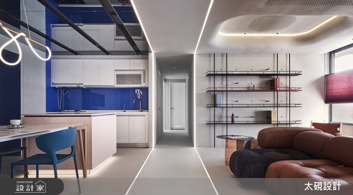 30坪預售屋＿現代風客廳餐廳廚房書房案例圖片＿太硯室內裝修有限公司＿太硯_LIGHT WINDOWS之5