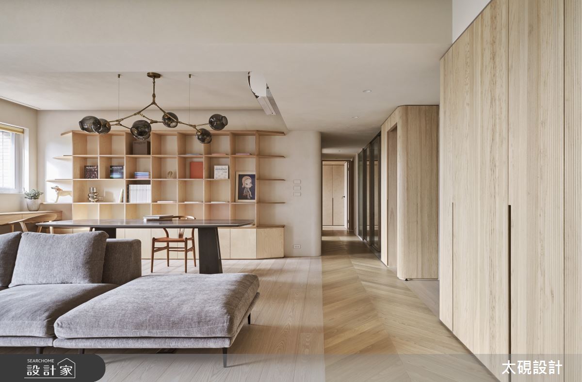 36坪老屋(16~30年)＿現代風客廳書房走廊工作區案例圖片＿太硯室內裝修有限公司＿太硯_森之晗之3