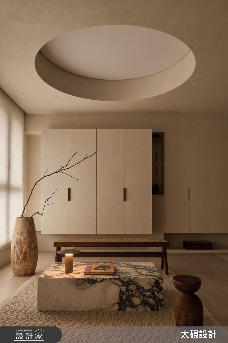 18坪預售屋＿JAPANDI風客廳案例圖片＿太硯室內裝修有限公司＿太硯_隱世藝寓之2