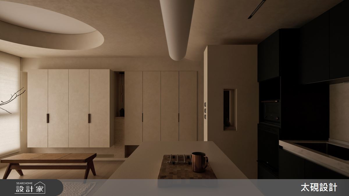 18坪預售屋＿JAPANDI風客廳餐廳廚房案例圖片＿太硯室內裝修有限公司＿太硯_隱世藝寓之7