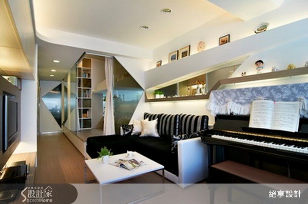 10坪中古屋(5~15年)＿現代風客廳案例圖片＿絕享設計＿絕享_44之7