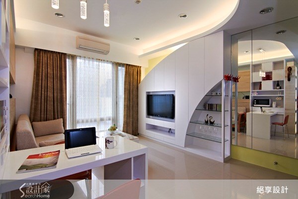 11坪新成屋(5年以下)＿混搭風客廳案例圖片＿絕享設計＿絕享_48之6