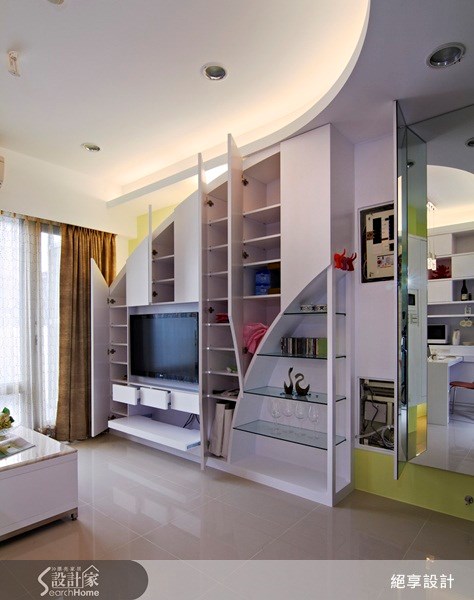 11坪新成屋(5年以下)＿混搭風客廳案例圖片＿絕享設計＿絕享_48之8