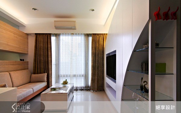 11坪新成屋(5年以下)＿混搭風客廳案例圖片＿絕享設計＿絕享_48之4