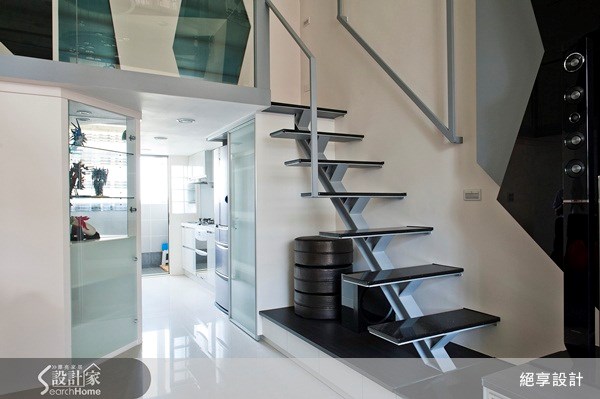 30坪老屋(16~30年)＿現代風樓梯案例圖片＿絕享設計＿絕享_50之10