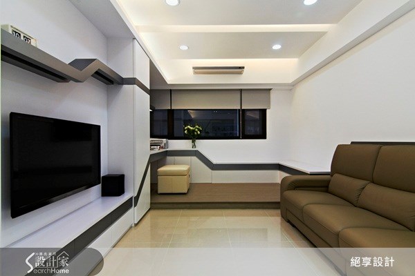 25坪新成屋(5年以下)＿現代風客廳案例圖片＿絕享設計＿絕享_52之16