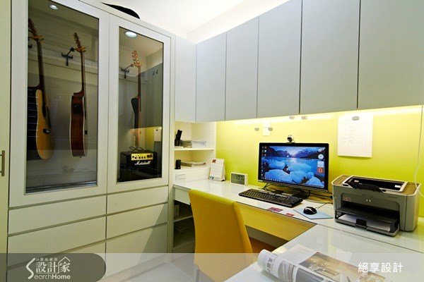 25坪新成屋(5年以下)＿現代風書房案例圖片＿絕享設計＿絕享_52之25
