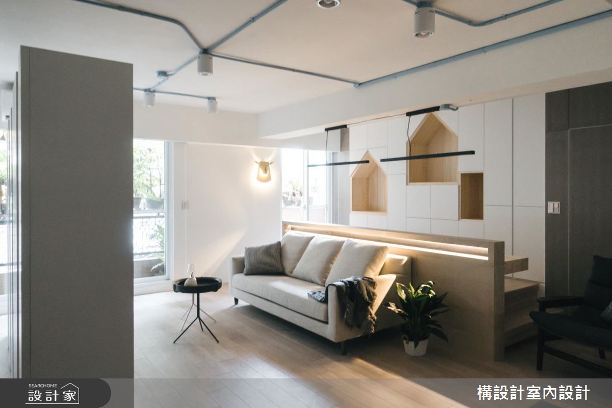 45坪老屋(16~30年)＿北歐風客廳案例圖片＿構設計＿構設計_美好記憶的符號之3