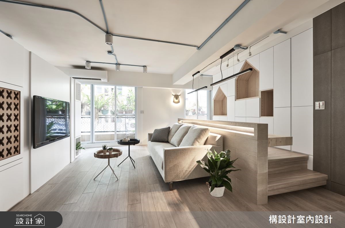 45坪老屋(16~30年)＿北歐風客廳案例圖片＿構設計＿構設計_美好記憶的符號之2