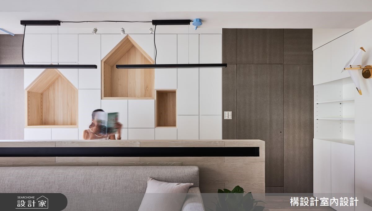 45坪老屋(16~30年)＿北歐風客廳案例圖片＿構設計＿構設計_美好記憶的符號之8