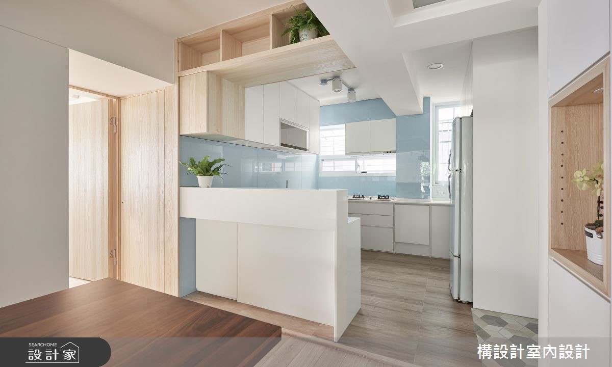 45坪老屋(16~30年)＿北歐風廚房案例圖片＿構設計＿構設計_美好記憶的符號之15