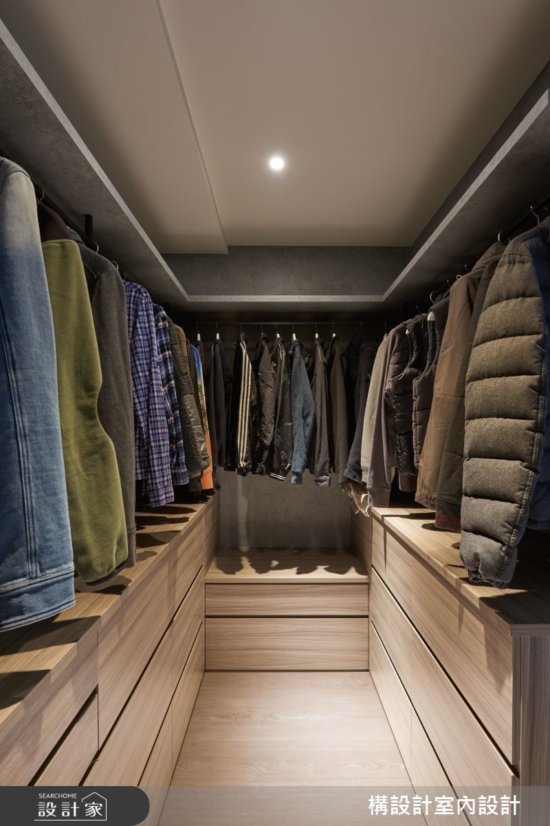 60坪新成屋(5年以下)＿現代風更衣間案例圖片＿構設計＿構設計_家的溫度之21