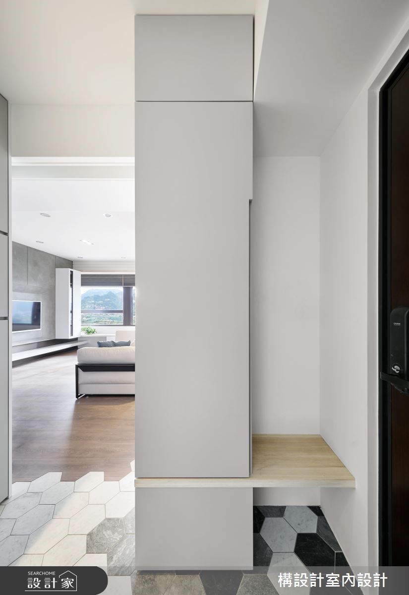 60坪新成屋(5年以下)＿現代風玄關案例圖片＿構設計＿構設計_晷跡之2
