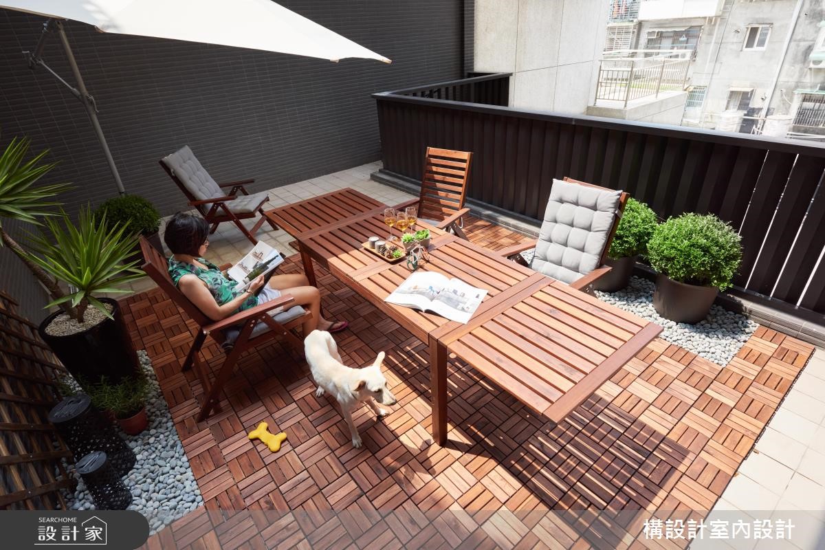 24坪新成屋(5年以下)＿休閒風庭院案例圖片＿構設計＿構設計_兩人兩狗之18