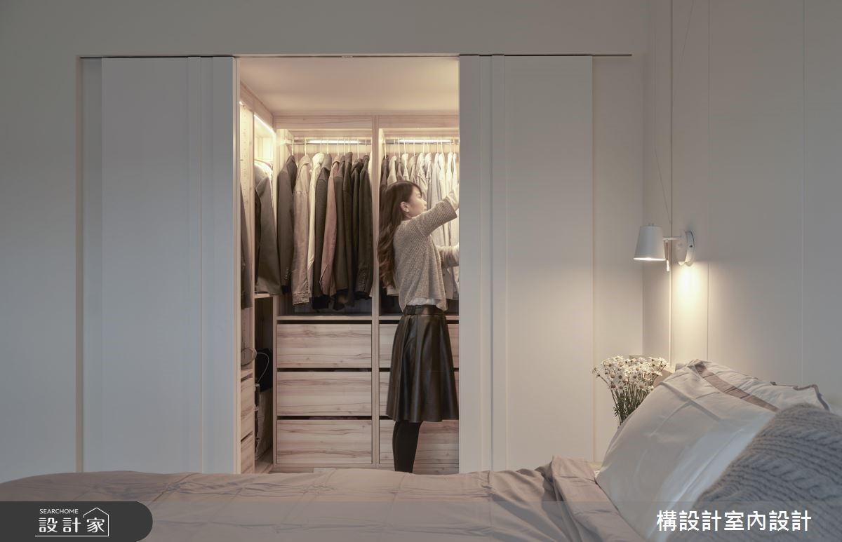 15坪中古屋(5~15年)＿現代風臥室更衣間案例圖片＿構設計＿構設計_渲染藍天的色彩之15