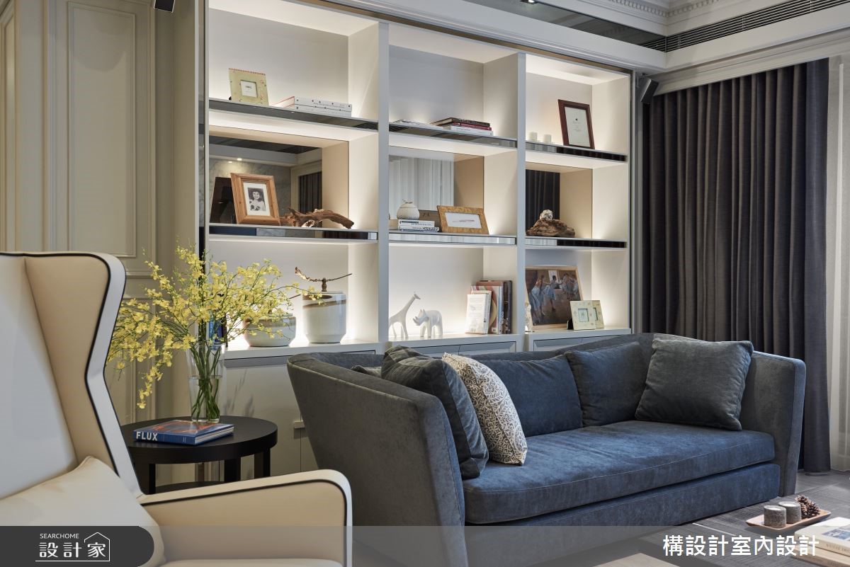 50坪新成屋(5年以下)＿新古典客廳案例圖片＿構設計＿構設計_旅讀左岸之10