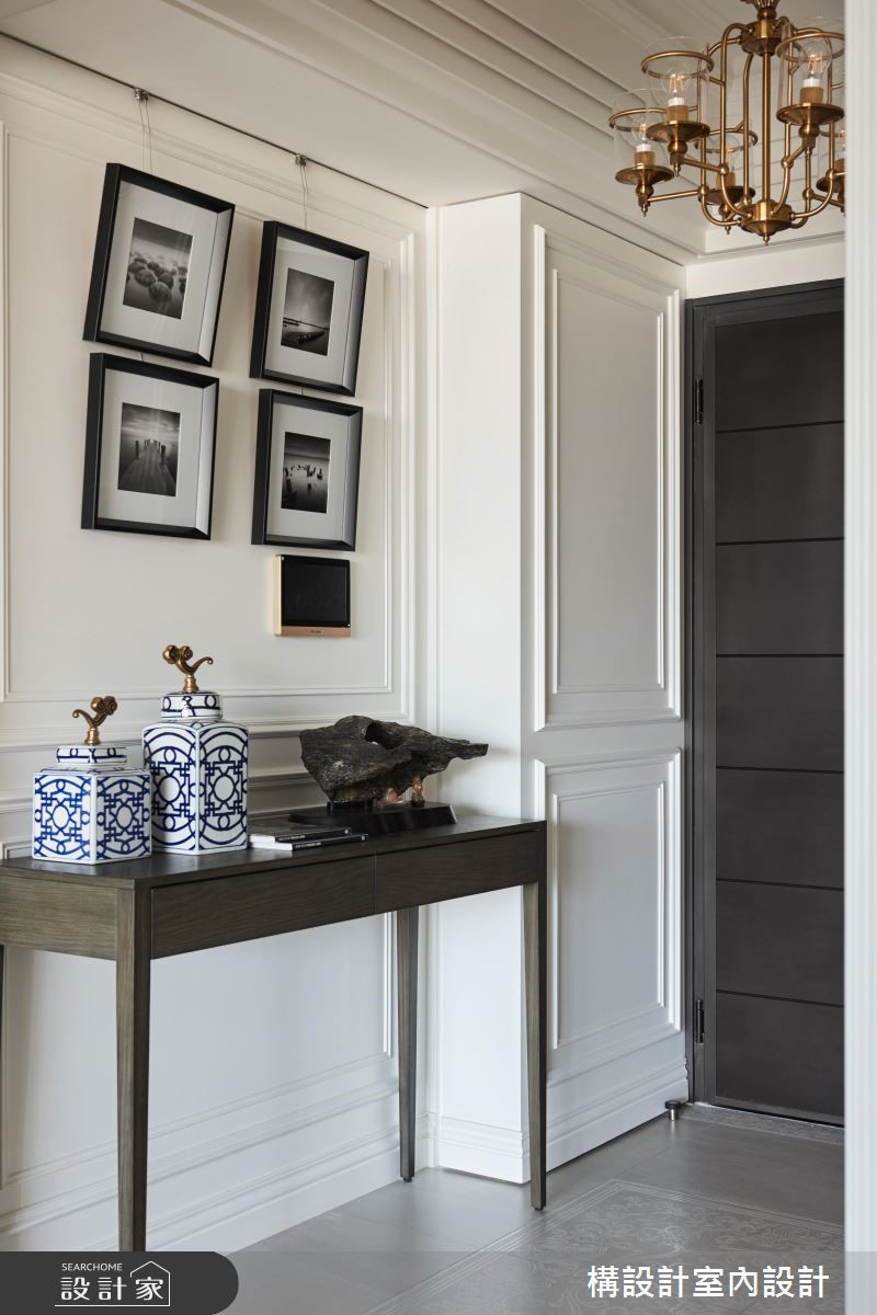 50坪新成屋(5年以下)＿新古典玄關案例圖片＿構設計＿構設計_旅讀左岸之3