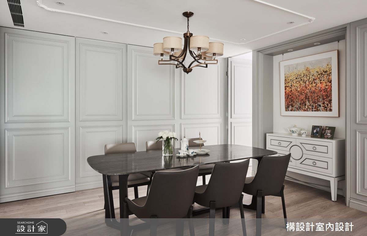 50坪新成屋(5年以下)＿新古典餐廳案例圖片＿構設計＿構設計_旅讀左岸之18